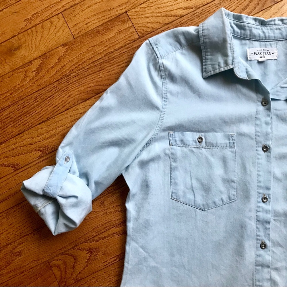 Light Denim Button Down Shirt